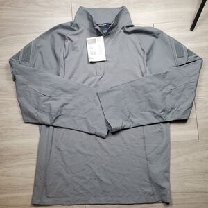 5.11 Tactical Rapid Assault Combat Shirt Mens 2XL Gray Quarter Zip Military NWT